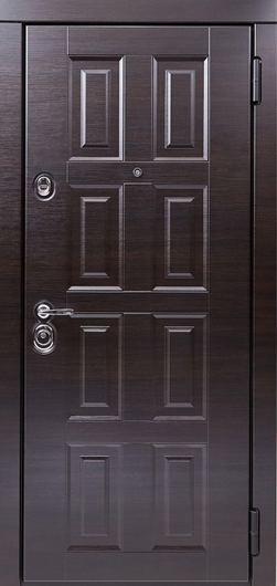 Дверь с МДФ 10 мм коричневого цвета